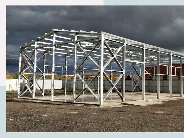 Двускатные ангары в Тверь от 652 руб. за квадрат