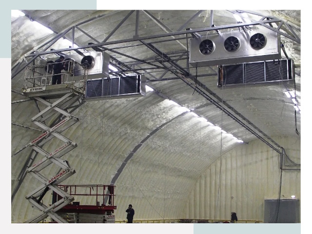 Оснащение ангаров в Твери