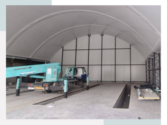 Внутреннее оснащение ангаров в Твери