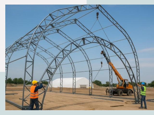 Монтаж ангаров в Твери от 652 руб. - Надежно и быстро